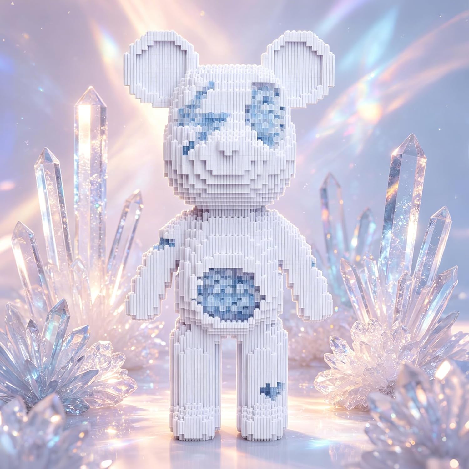 Crystal Shattered Bear Building Blocks (5100 PCS), 3D Micro Animal DIY Bear Building Blocks for Adults & Teenager, Creative Toys Ideal Gift for Family & Friends