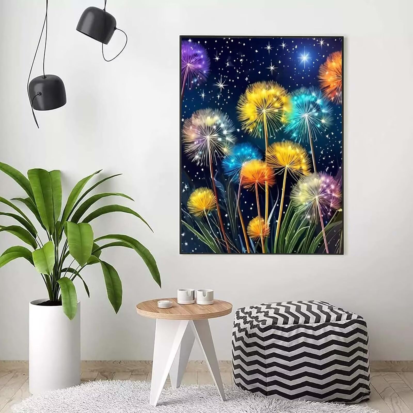 Malen Nach Zahlen Erwachsene Traum 80 x 100cm, mit Pinsel Acrylfarbe j0-308 | Malen Nach Zahlen Kreatives für Erwachsene, DIY Blumen Paint by Numbers Set, Deko Wohnzimmer, Geschenke für Frauen