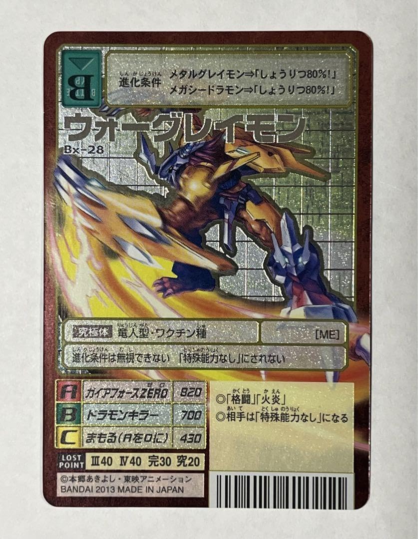 Amazon.co.jp: 旧デジモンカード Bx-28 ウォーグレイモン : ホビー