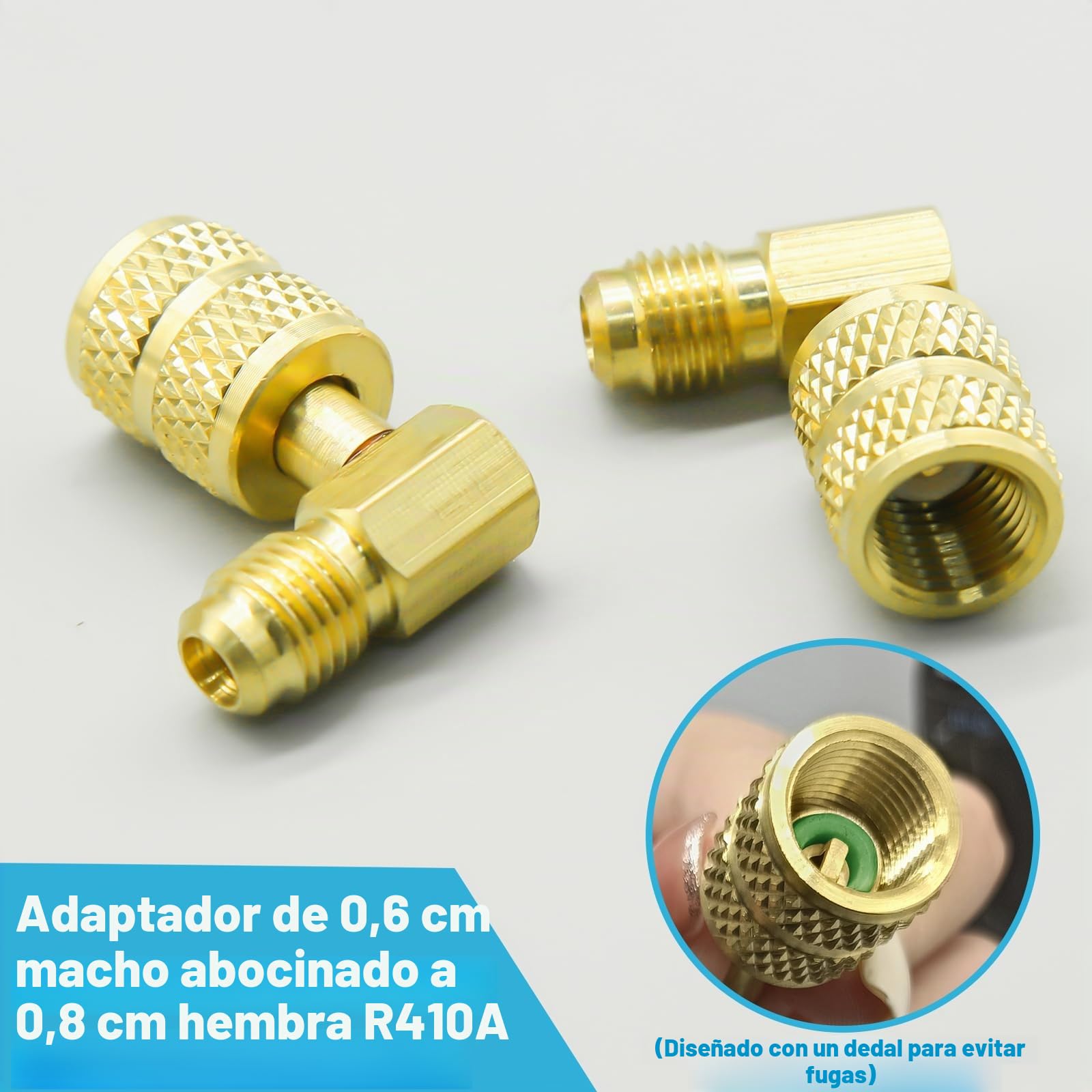 Kit adaptador R410A, adaptador mini split de 5/16 a 1/4, adaptador de tubería de refrigerante R410A, extractor de núcleo de válvula, bomba de vacío mini split, refrigerante 410A para acondicionador