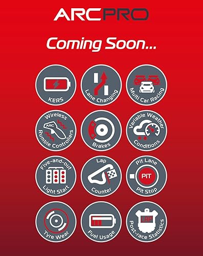 Miniatura 2 de Scalextric ARC Pro App Race Control Digital Powerbase 1:32 Slot Race Track Upgrade Kit C8435, Negro