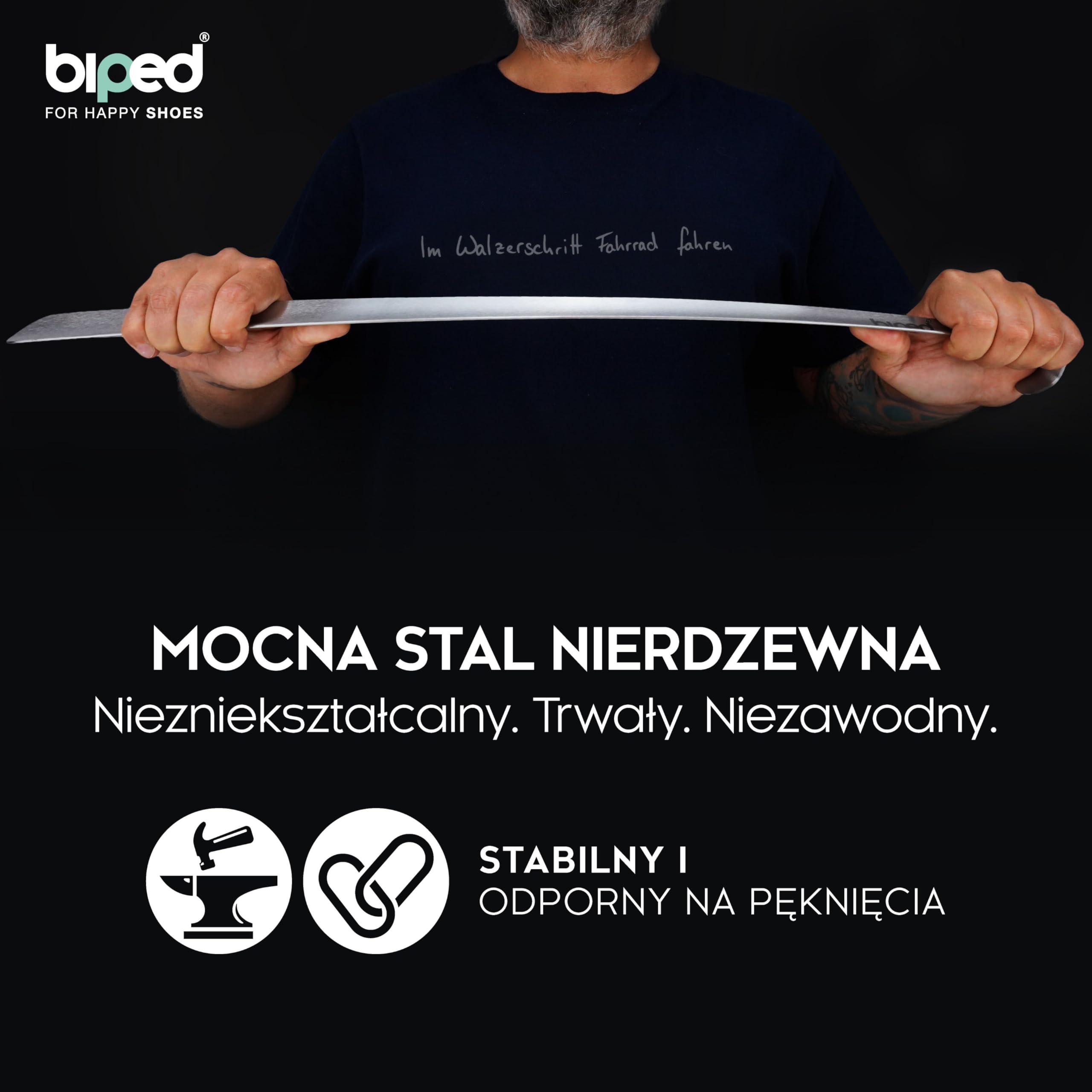 biped dluga metalowa lyzka do butow ze szczotkowanej stali nierdzewnej – bardzo solidny pomocnik w eleganckim pudelku prezentowym – ergonomiczna lyzka premium na co dzien z2932(70cm,silver)