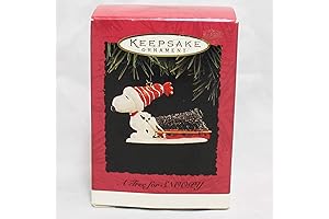 Celebrate the holiday with Snoopy, this delightful Hallmark Ornament will brighten up your Christmas tree