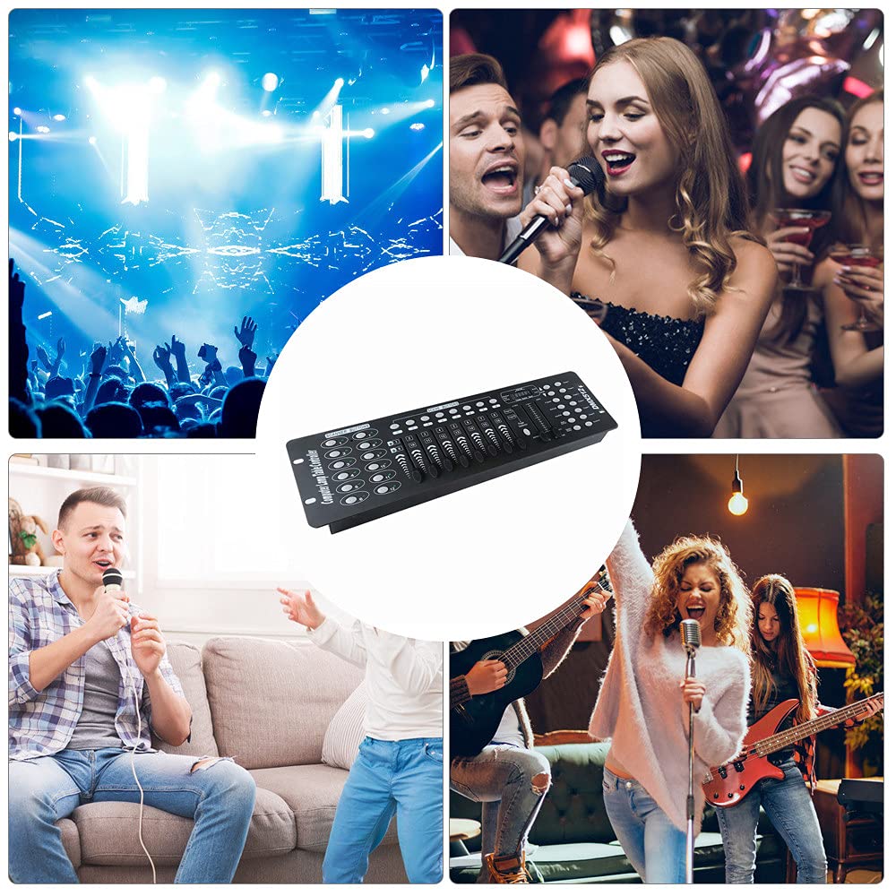 DMX-Controller, 240 Szenen, Bühnenbeleuchtungskonsolen-Controller, 192 Kanäle, DMX 512-Beleuchtungskonsolen, zum Bearbeiten von Bühnenbeleuchtungsprogrammen