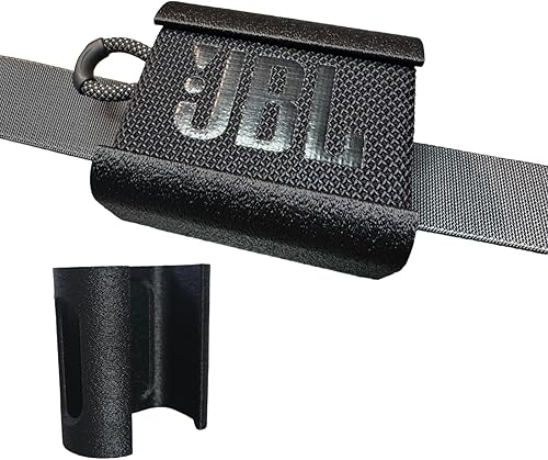 Miniatura 1 de Soporte de clip para cinturón para JBL Go 3 - Soporte seguro a presión para altavoz Bluetooth portátil, clip duradero para llevar manos libres en