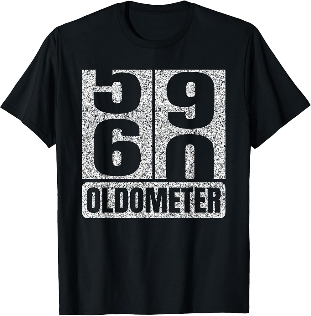 Oldometer 59-60 60th Birthday Funny Gifts Men Women Vintage T-Shirt