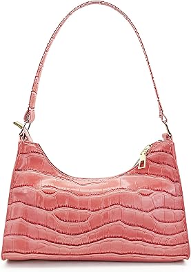 Small Handbag, PU Leather Shoulder Bag for Women and Girls, Lightweight Womens Shoulder Bags for Work, Travel