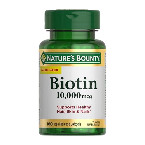 Nature's Bounty Biotin Hair Skin and Nails Vitamins, Supports Healthy
