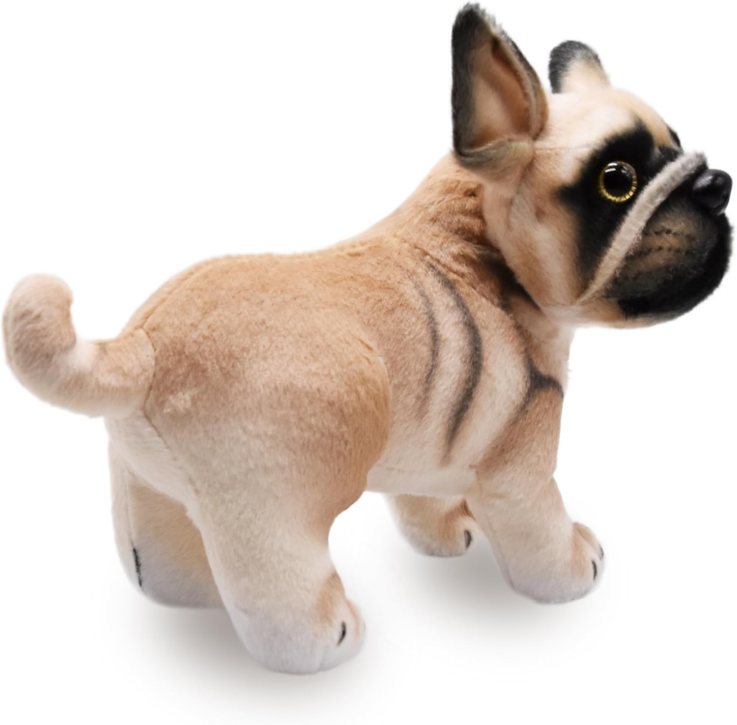 BABOLI Lifelike Frenchie Dog Stuffed Animal Super Realistic Plush French Bulldog Doll Puppy Plushies Toy Funny Gifts for Kids Present or Stuff Collection 9 Inches - Image 4