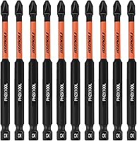 Vista 8 de Juego de 12 brocas Phillips #2 Impact Magnetic, S2 Steel, 1 2 3 4 5 6 pulgadas de largo, brocas PH2 de 1/4 de vástago hexagonal Phillips