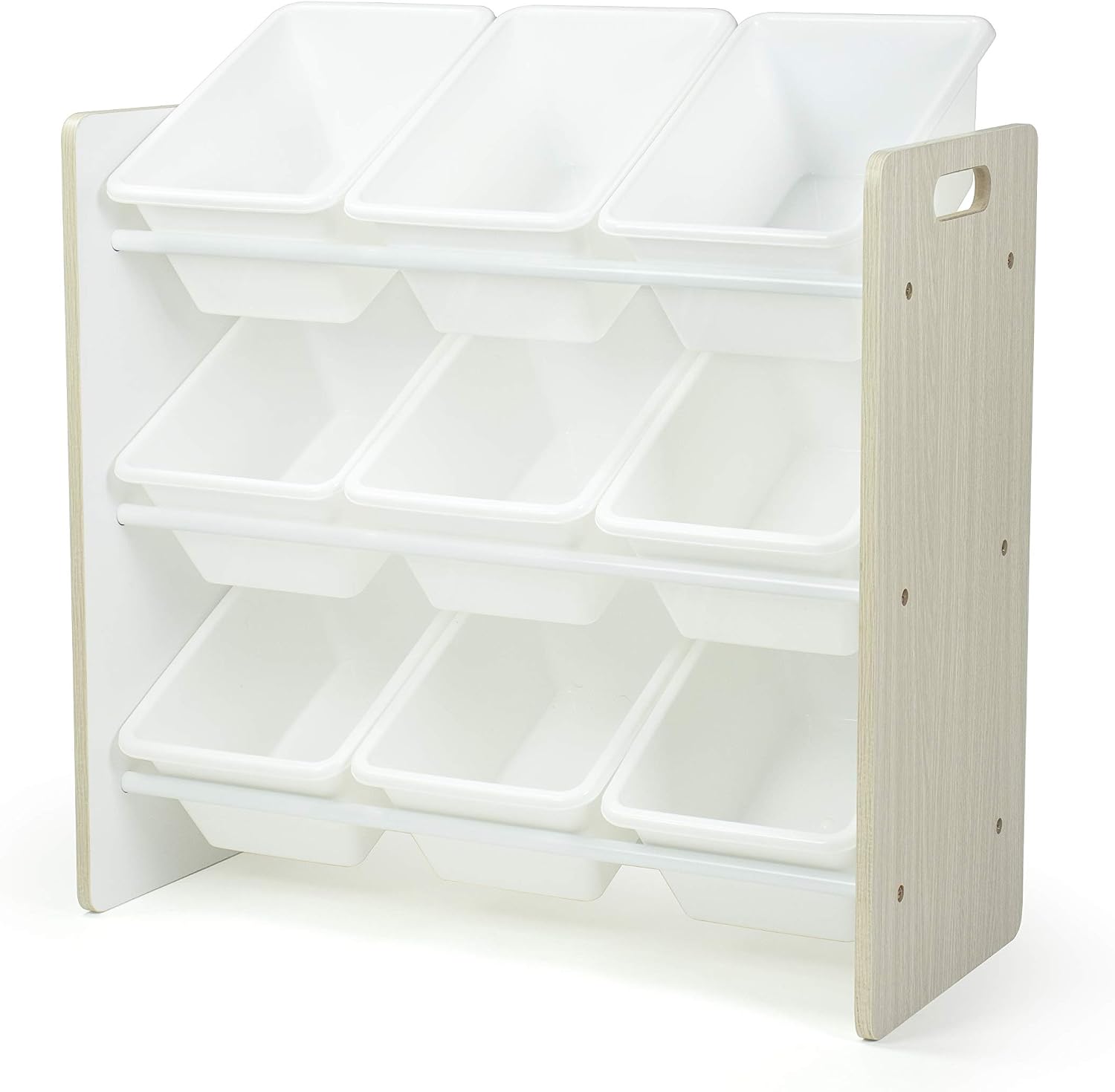Humble Crew Storage Organizer, 9 Small Bins, Sandwashed/White