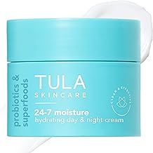 TULA Skin Care 24-7 Hydrating Day &amp; Night Cream - Nourishing Moisturizer for Face, Maintain Skin Balance &amp; Improve Skin Smoothness, Contains Watermelon &amp; Apple Extract