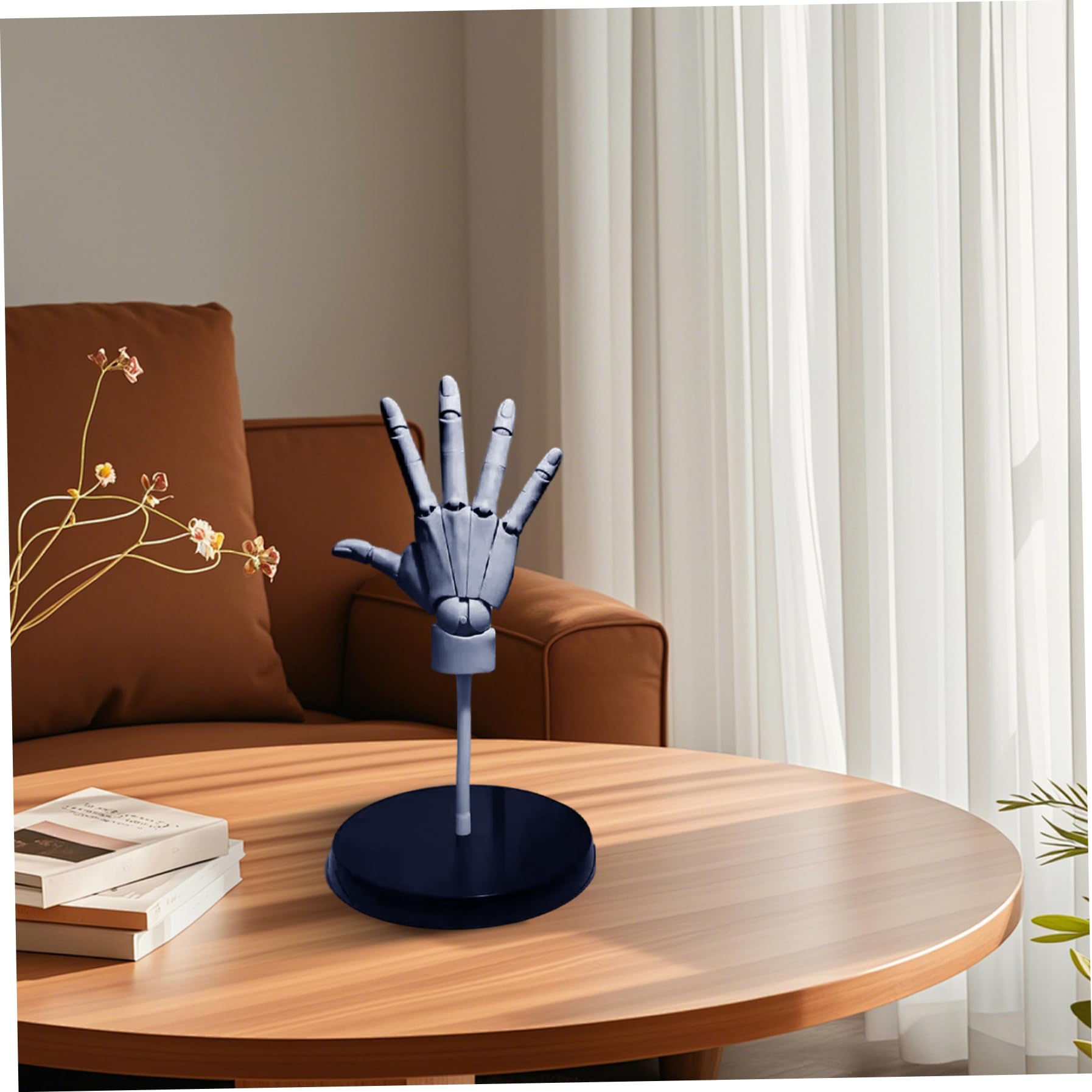 Modèle de Main articulée – 2 Mains de Mannequin articulées Mobiles 1:1 avec Base, 14, 2 Pouces Droite + Gauche pour Dessiner, Peindre, Esquisser