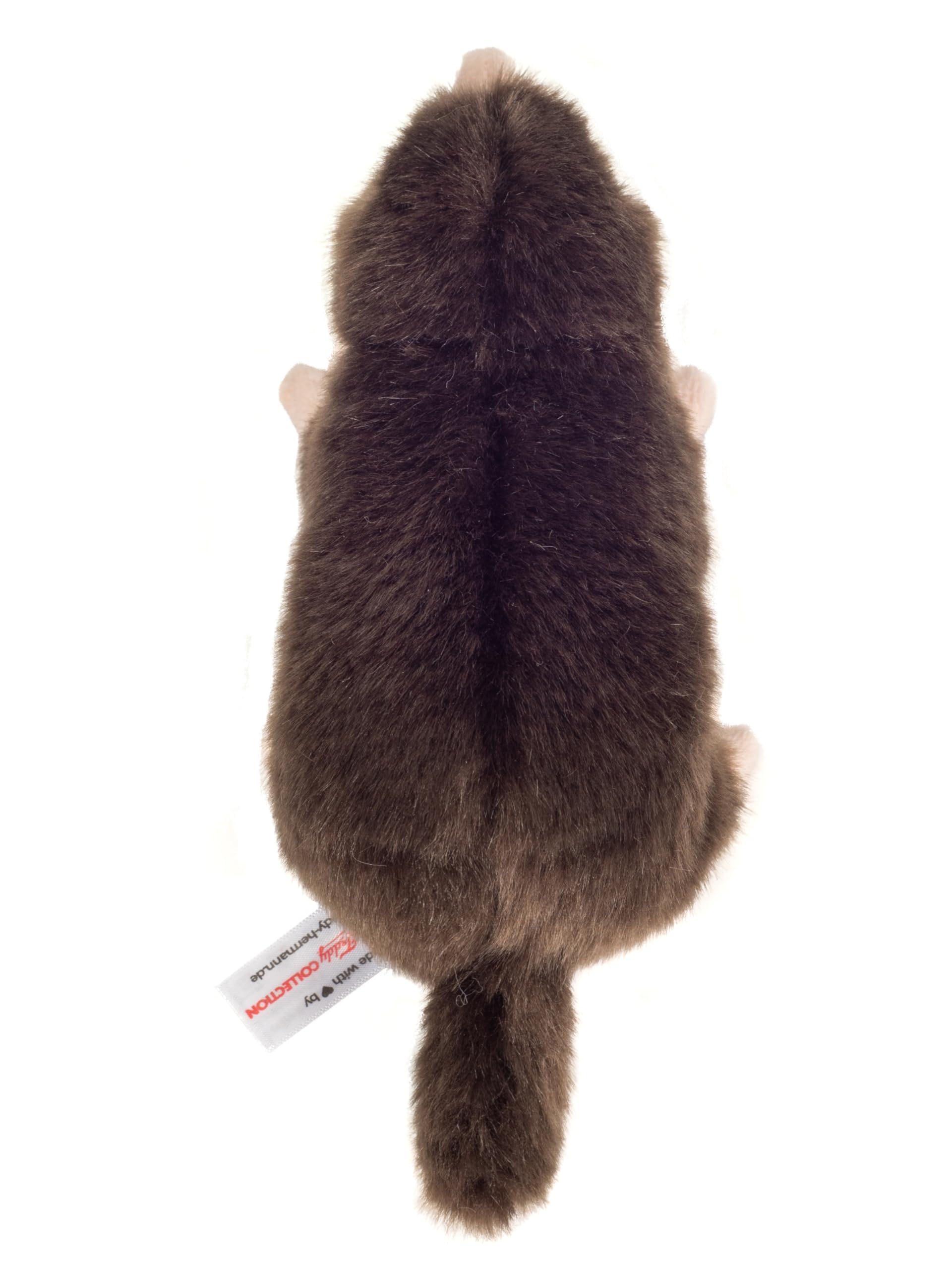 62897 Knuffeldier mol Berti, 30 cm, met cadeau in groen-bruin