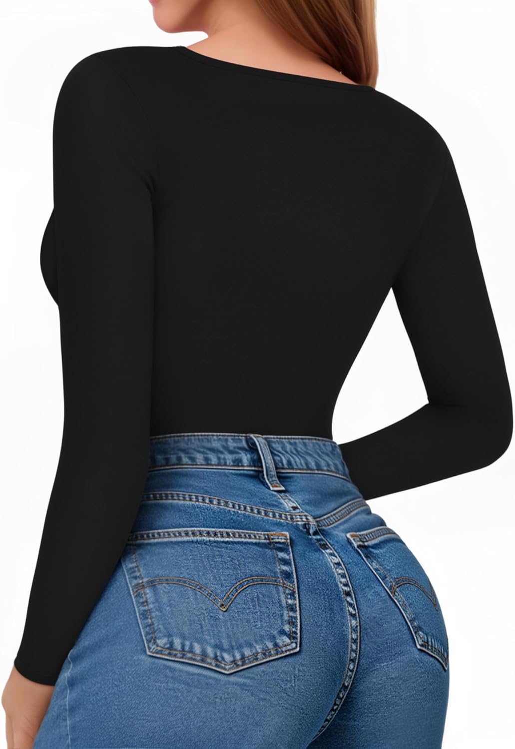 MANGOPOP Tank Top Body Suits Women Sexy Crew Neck Racerback Halter Ribbed Sleeveless Bodysuit for Women - Image 3