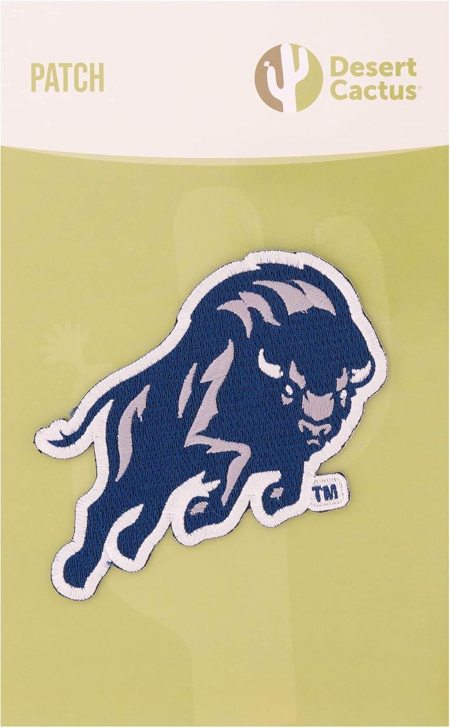 Desert Cactus Howard University Patch – Embroidered Iron On/Sew On Applique for Blazers, Jackets, Backpacks, Bags, Hats & Tactical Gear – Howard Bison (Patch - Design A) - Image 4