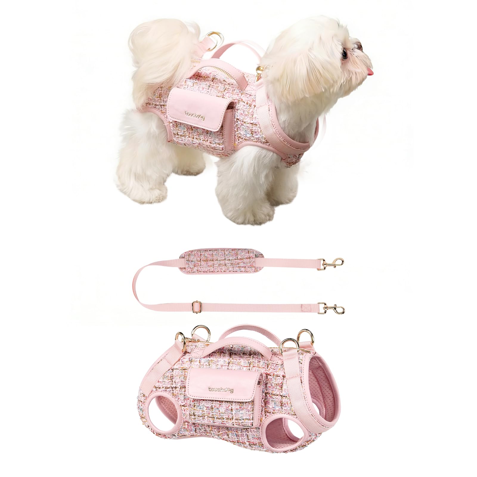 Dog Lift Harness Dog Carrier- with Soft Cushion Belt Design for Dogs/Lightweight Breathable Multi Functional, Can be Used as a Handbag