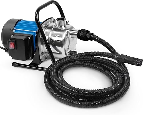 FLUENTPOWER 1HP Bomba de transferencia de jardín portátil, bomba eléctrica de refuerzo de rociadores de 900 GPH, bomba de chorro de pozos poco