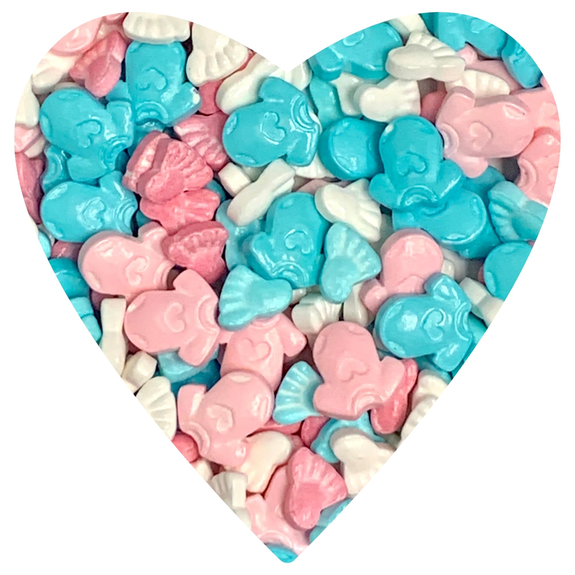 Cool Mom SprinklesGender Reveal Baby Onesie & Feet Sprinkles (4 oz.) – Baby Shower Themed Sprinkles for Decorating Cakes, Cupcakes, Cookies & Desserts – Mixed in the USA/Gluten-Free