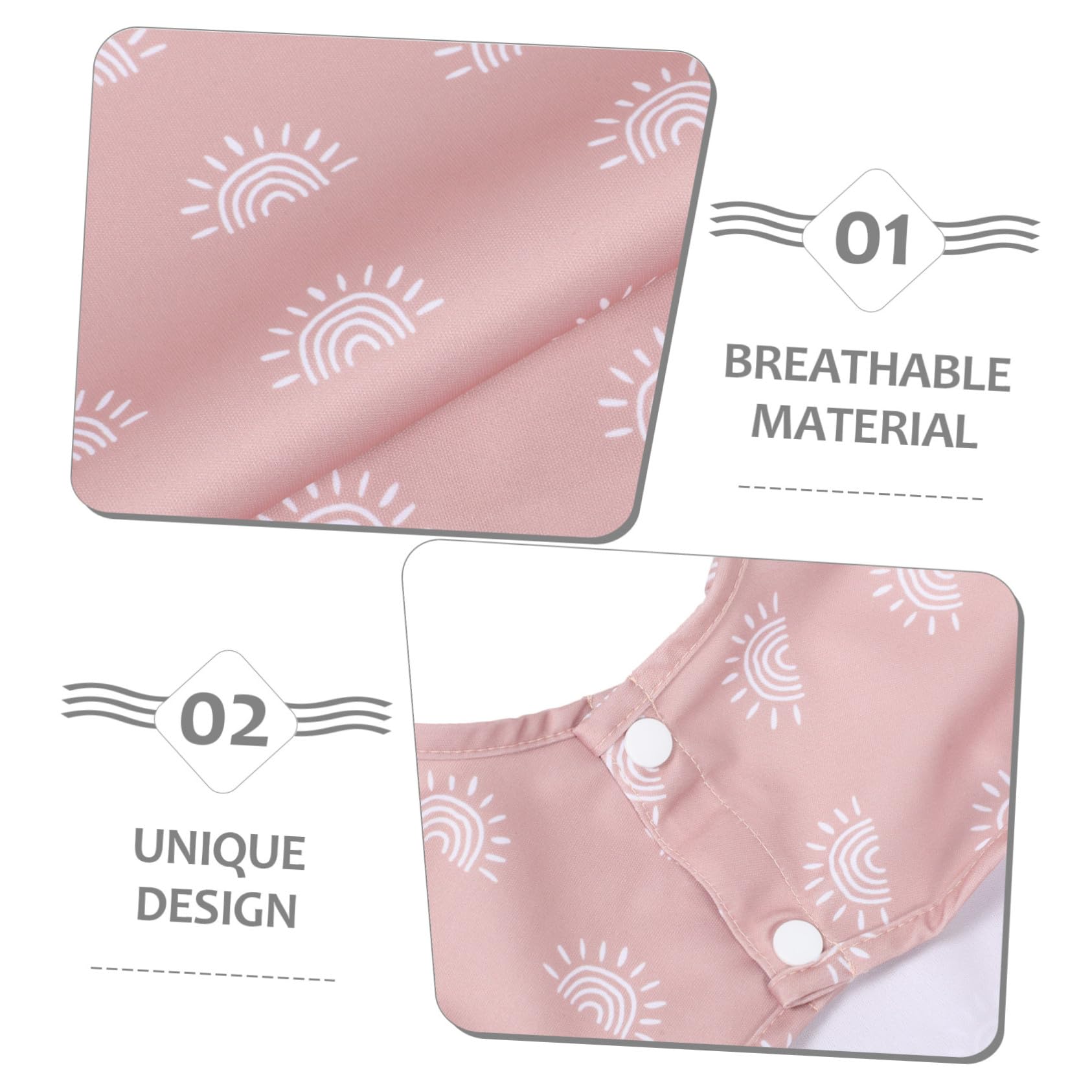 2 Pezzi Bavaglini Impermeabili Maniche Lunghe per Seggiolone Protezione Inverno Grembiuli Anti-macchia Facili Pulire