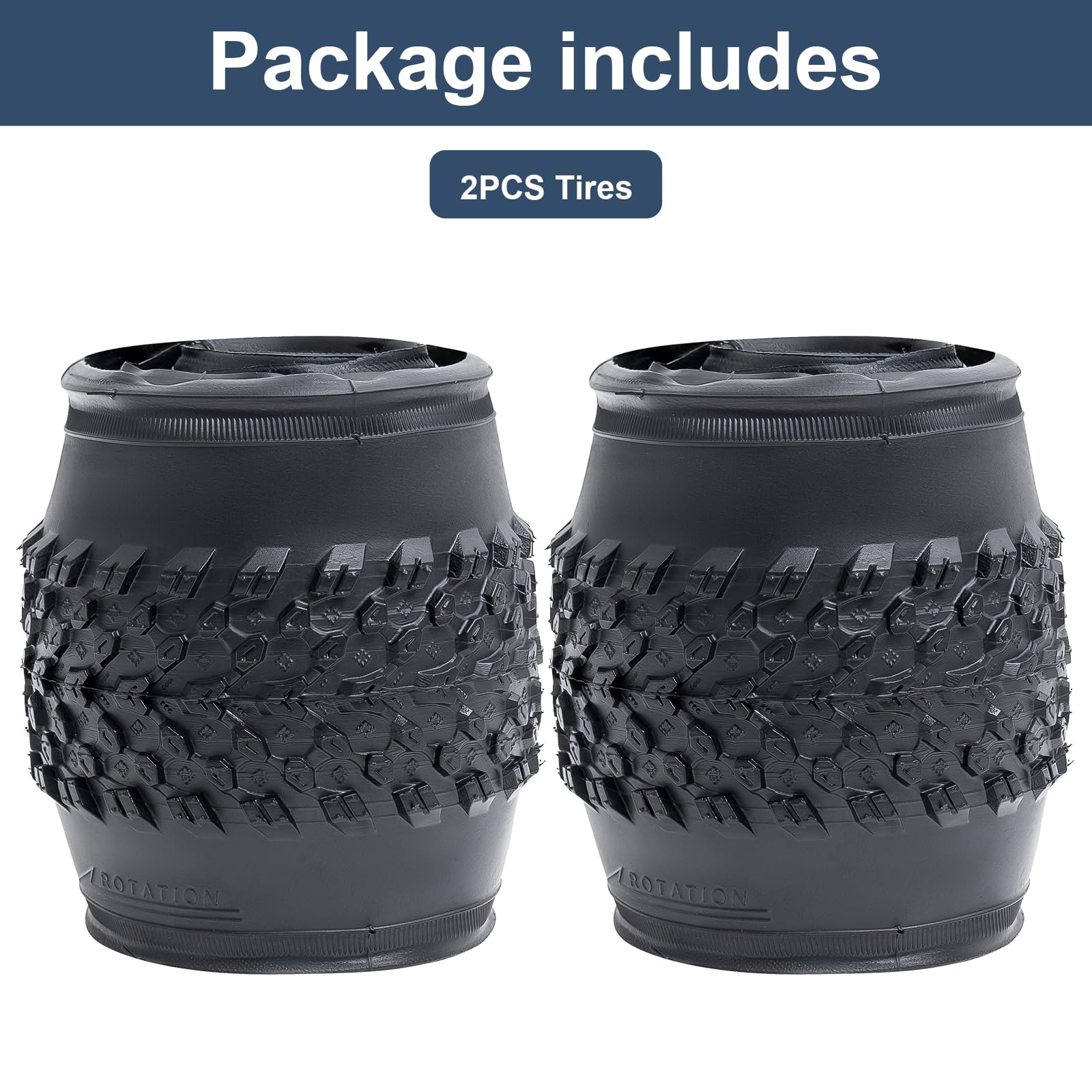 YUNSCM 2-PCS 18 Pouces Montagne Vélo pneus 18x1.95/53-355 and 18 Pouces Vélo Chambre à air Schrader Valve Compatible with 18x1.95 18x2.0 Bike pneus and Chambre à air (Y-1017)