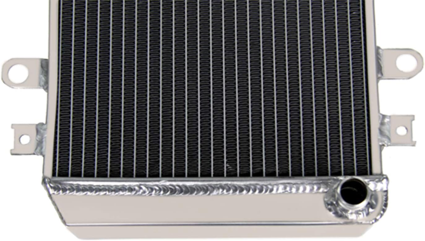 ALLOYWORKS 2 Row All Aluminum Radiator For 2007-2012 Yamaha Grizzly 550 700 YFM550 YFM700