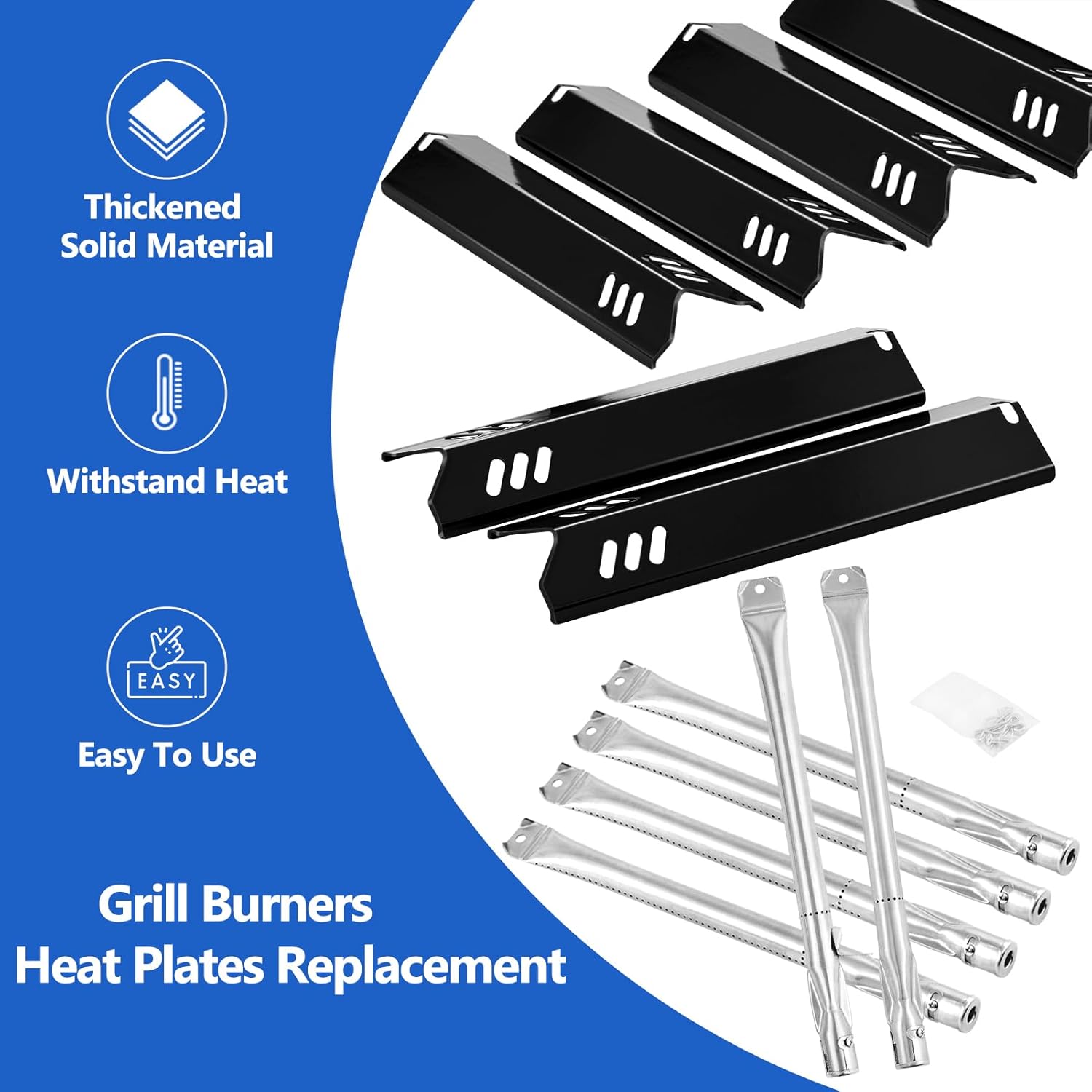 GR2205723-OG-00 Grill Parts for Outdoor Gourmet Grill Burners Heat Plates GR2323101-OG-00 GR2205720-OG-00 Heat Shield Flame Tamer Burner Heat Tents 5 6 Burner Gas Grill Replacement Parts