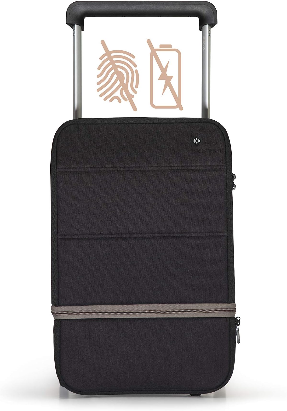XTEND LITE CABIN LUGGAGE BLACK SILVER carry-on