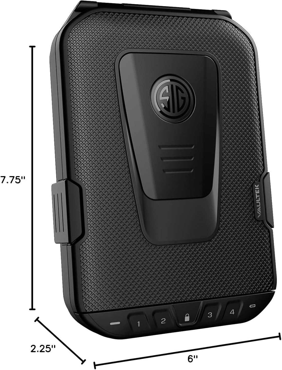 VAULTEK SIG SAUER Edition LifePod Secure Waterproof Travel Case Rugged Electronic Lock Box Travel Organizer Portable Handgun Case with Backlit Keypad
