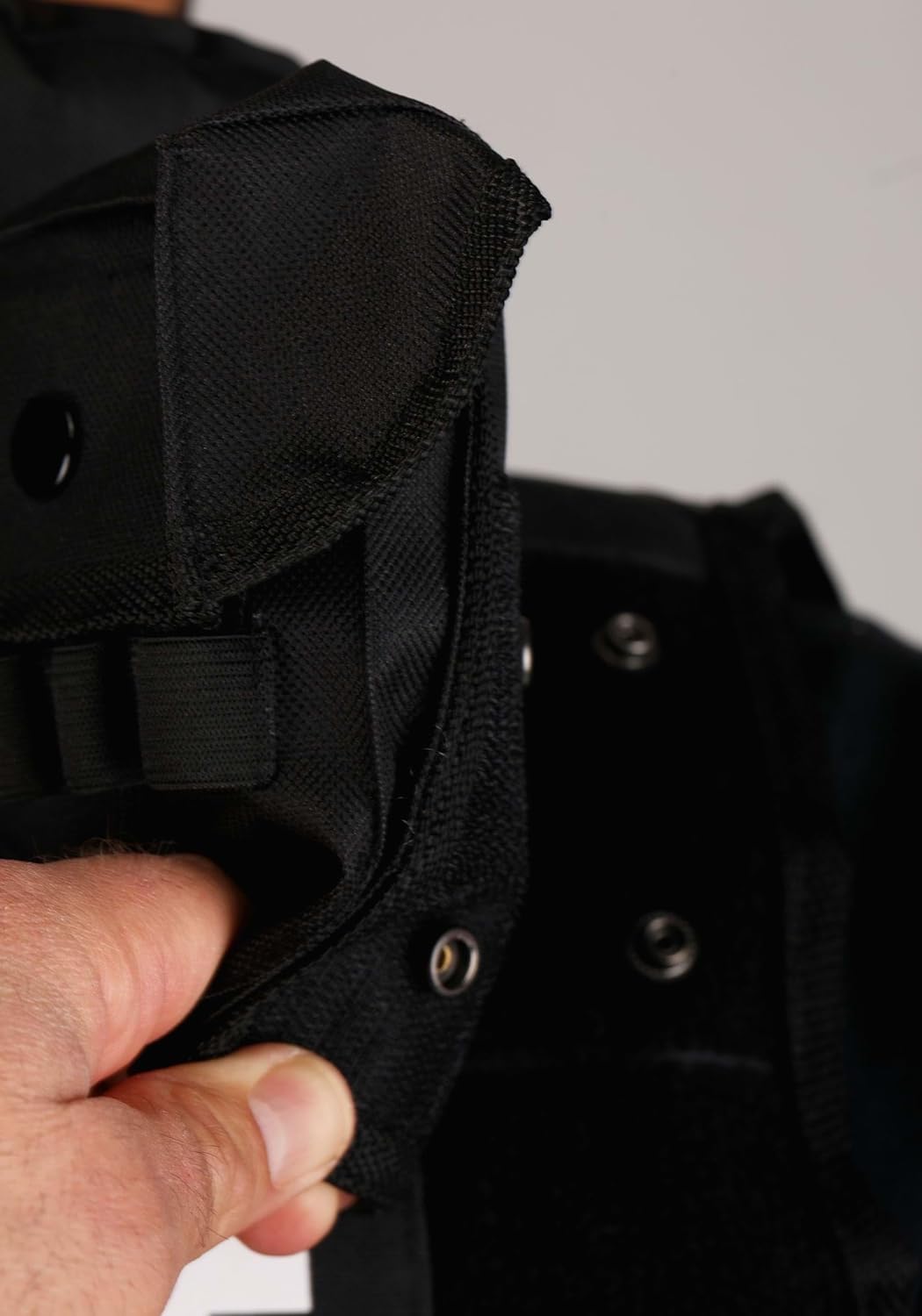 Adult Deluxe SWAT Team Costume Vest | Costume Vest with Zipper Front and Removable Patches