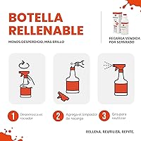 Vista 4 de WHOOSH! Pro - Limpiador de pantalla de TV recargable de 16.9 onzas líquidas y paño de microfibra, limpiador sin rayas para pantallas planas, OLED