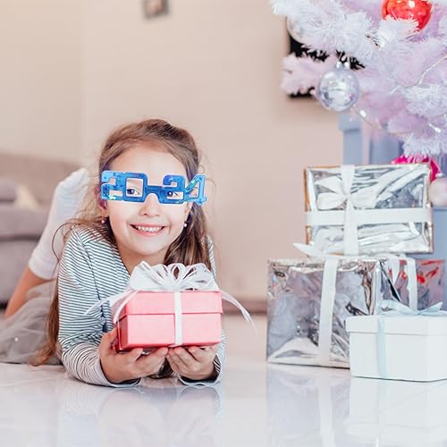 Miniatura 9 de BESPORTBLE Gafas iluminadas - 4 colores de gafas LED, gafas de Año Nuevo 2024 que brillan en la oscuridad, suministros de fiesta para fiesta,