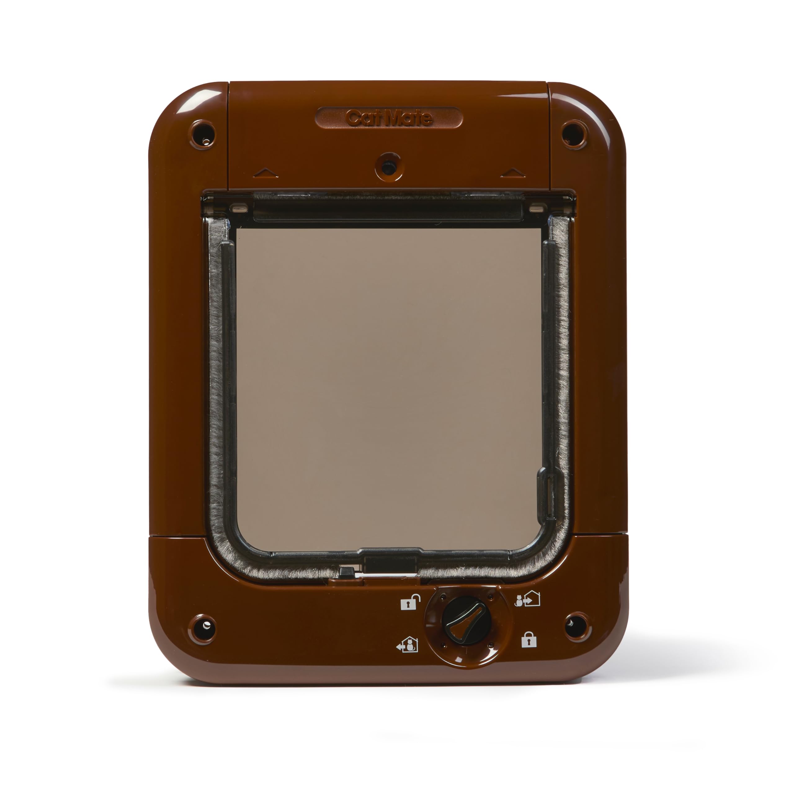 Cat Mate Microchip Cat Flap With 4-Way Manual Lock Brown (360B) from B&Q