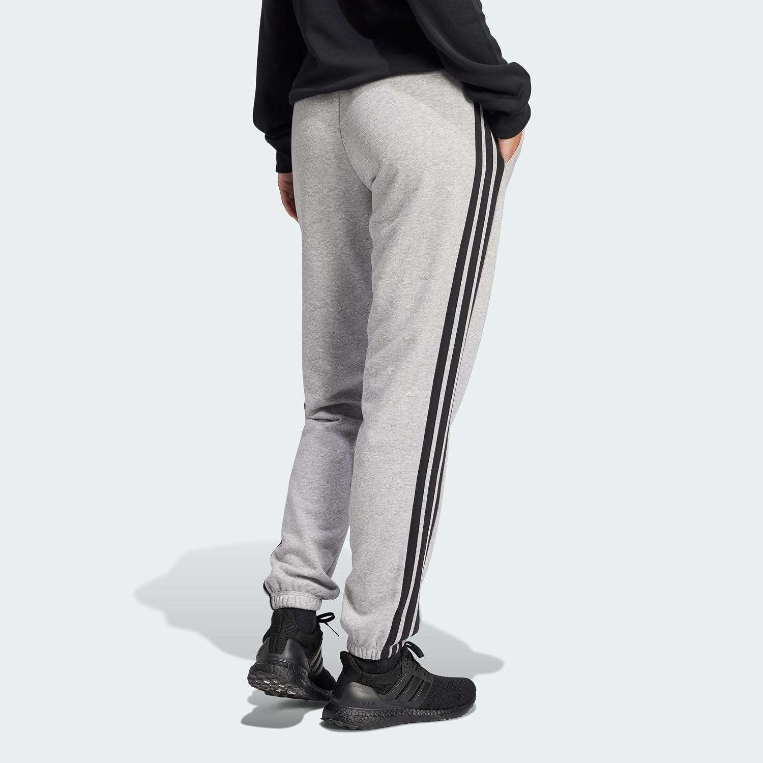 adidas - Essentials 3-Stripes French Terry Cuffed Pants, Women's Trousers