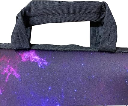 icolor 9.7 10 10.1 10.2 inch Neoprene Tablet Bag Sleeve Carring Case Cover with Handle for 9.7 to 10.2 Inch Laptops Notebook ebooks Kids Tablet Sleeve Bag Case Blue Galaxy
