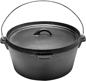 Leyeet Dutch Oven Pot, 5.2 Quart Enameled Cast Iron Dutch Oven Pot With