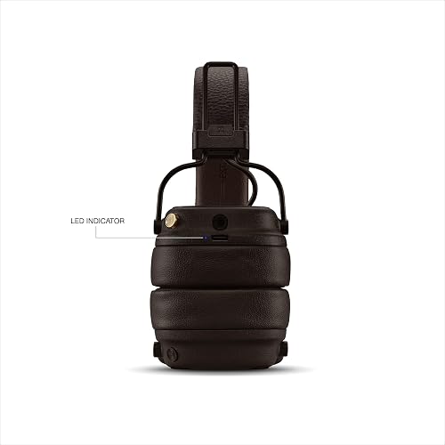 Marshall Major V Bluetooth Wireless Headphones, 100 Hours playtime - Brown - 5