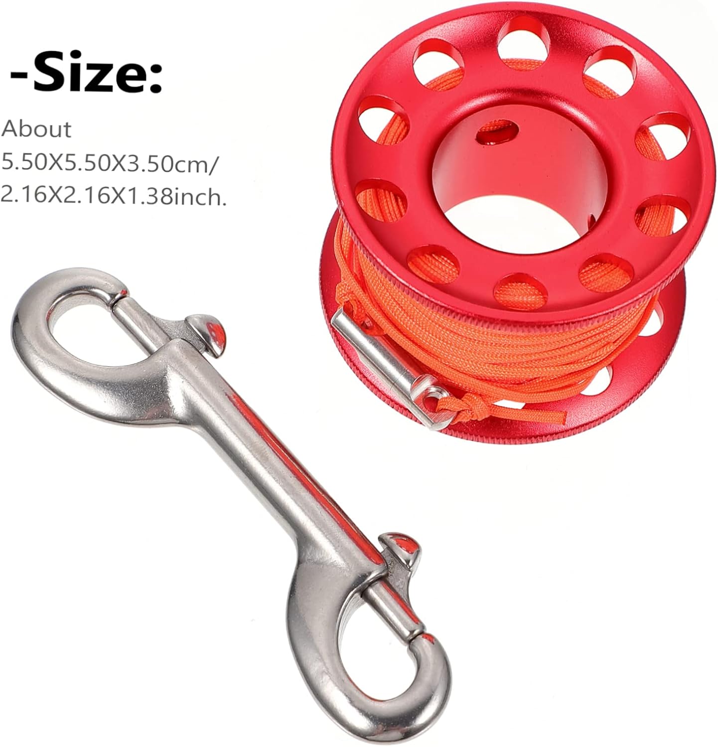 Outanaya Lightweight Diving Finger Reel Guide Line Spool Compact Design Durable Snag Tool for Scuba Diving Easy