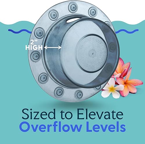 Vista 33 de SlipX Solutions Bottomless Bath - Cubierta de drenaje de desbordamiento para tina, añade pulgadas de agua a la tina para un baño más cálido