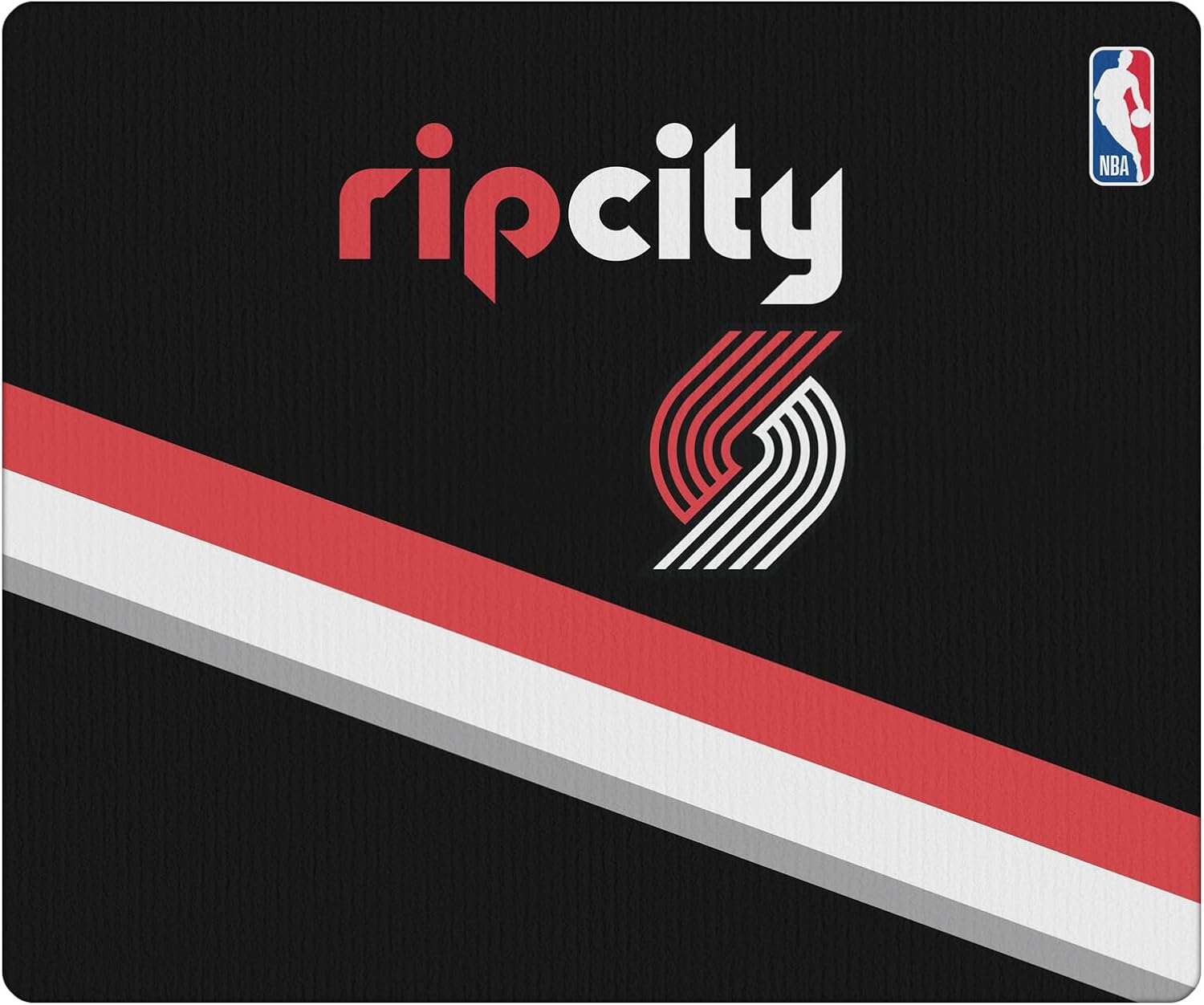 Head Case Designs Officially Licensed NBA Black Design Portland Trail Blazers Logo 9.84 x 11.81 x 0.12 inches (250 x 300 mm) - S Gaming Office Desk PC Keyboard Mouse Mat Pad image 2