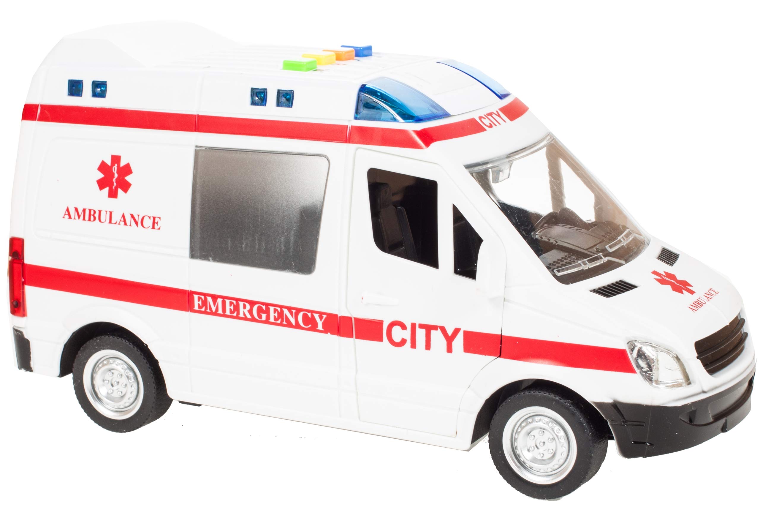 MalPlay 5901924207979 Ambulans Z Dźwiękiem 1:16 , Karetka ,wielokolorowy