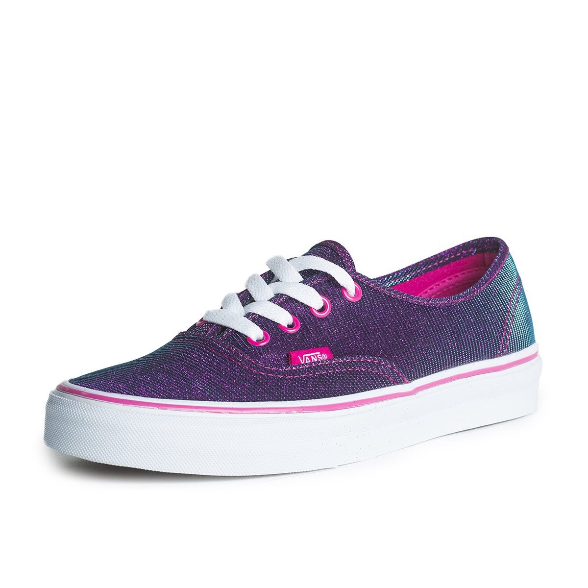 Vans U Authentic Shimmer baskets mixtes confortables violet magenta taille 39 - 4