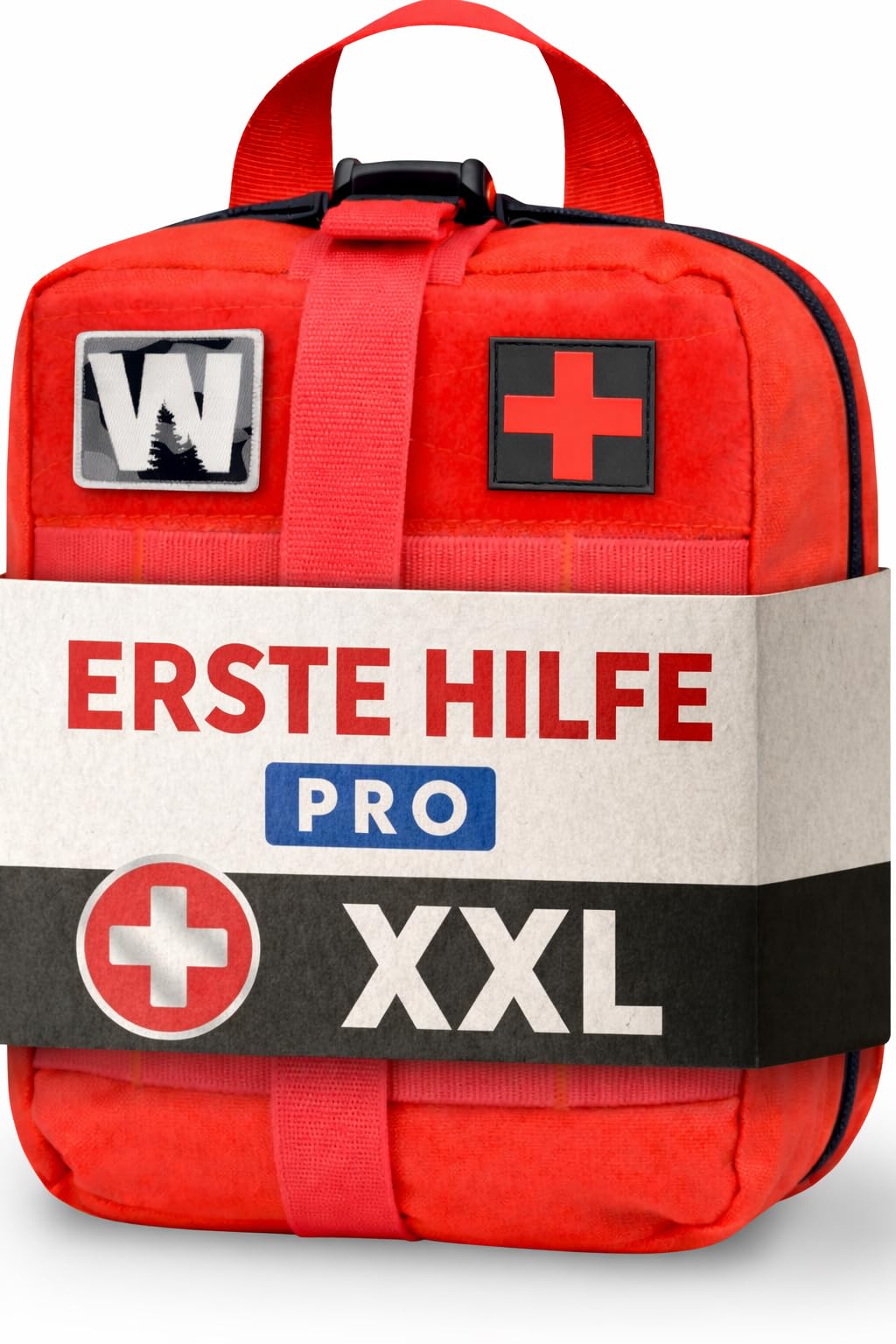 WONCROW ® Erste Hilfe Set + Mini Reiseapotheke - Auto Verbandskasten, Notfall Ausrüstung, Motorrad Zubehör - Notfalltasche Gefüllt Fahrrad Verbandtasche Hausapotheke Tasche Koffer First Aid Kit Car