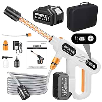 【新機種】洗車店監修 高圧洗浄機 コードレス 充電式 20000mAh　車洗浄 Amazon | 高圧洗浄機 コードレス 充電式 ブラシレスモータ搭載