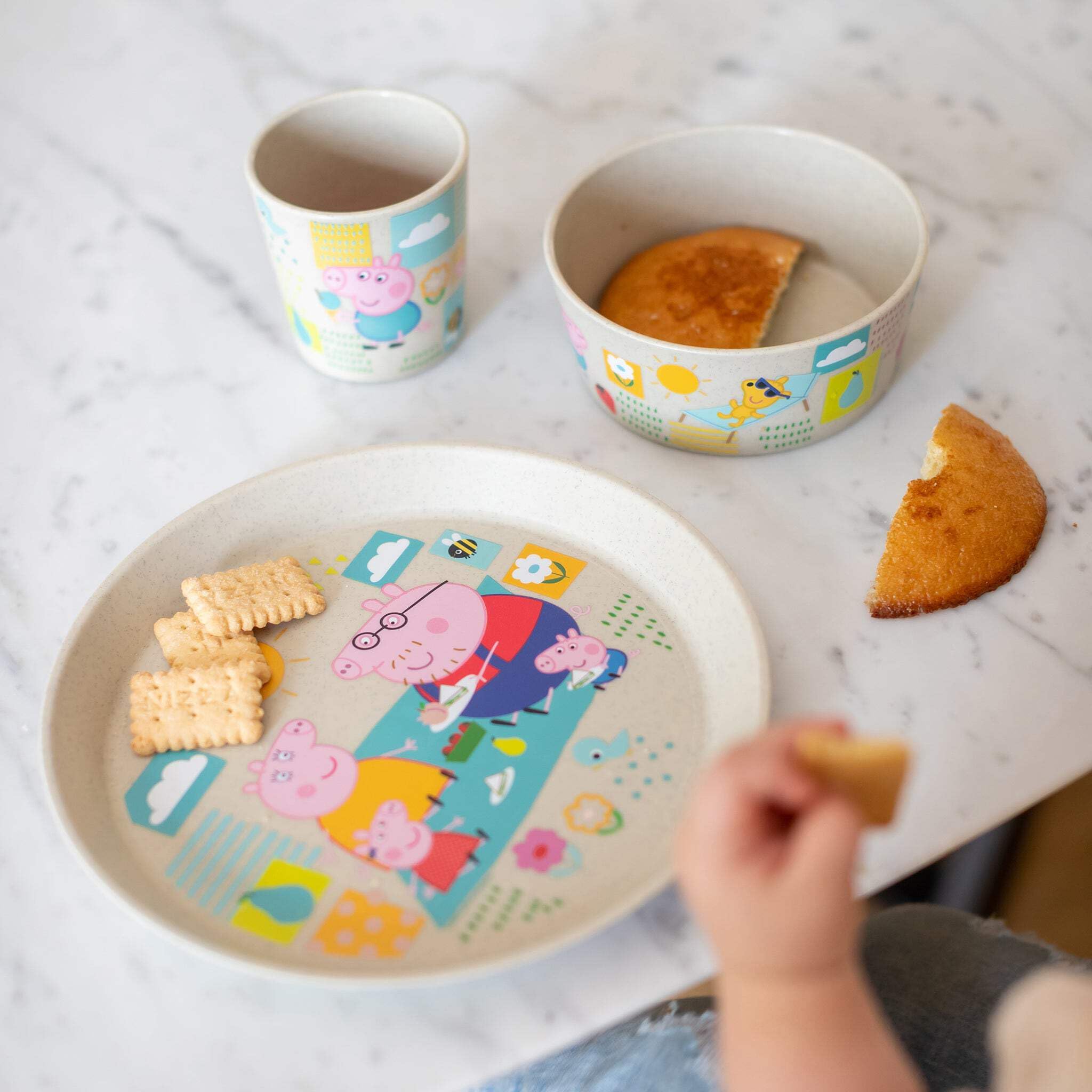 Peppa Pig Winter Wonderland kinderservies set 3-delig (Koziol) - EAN