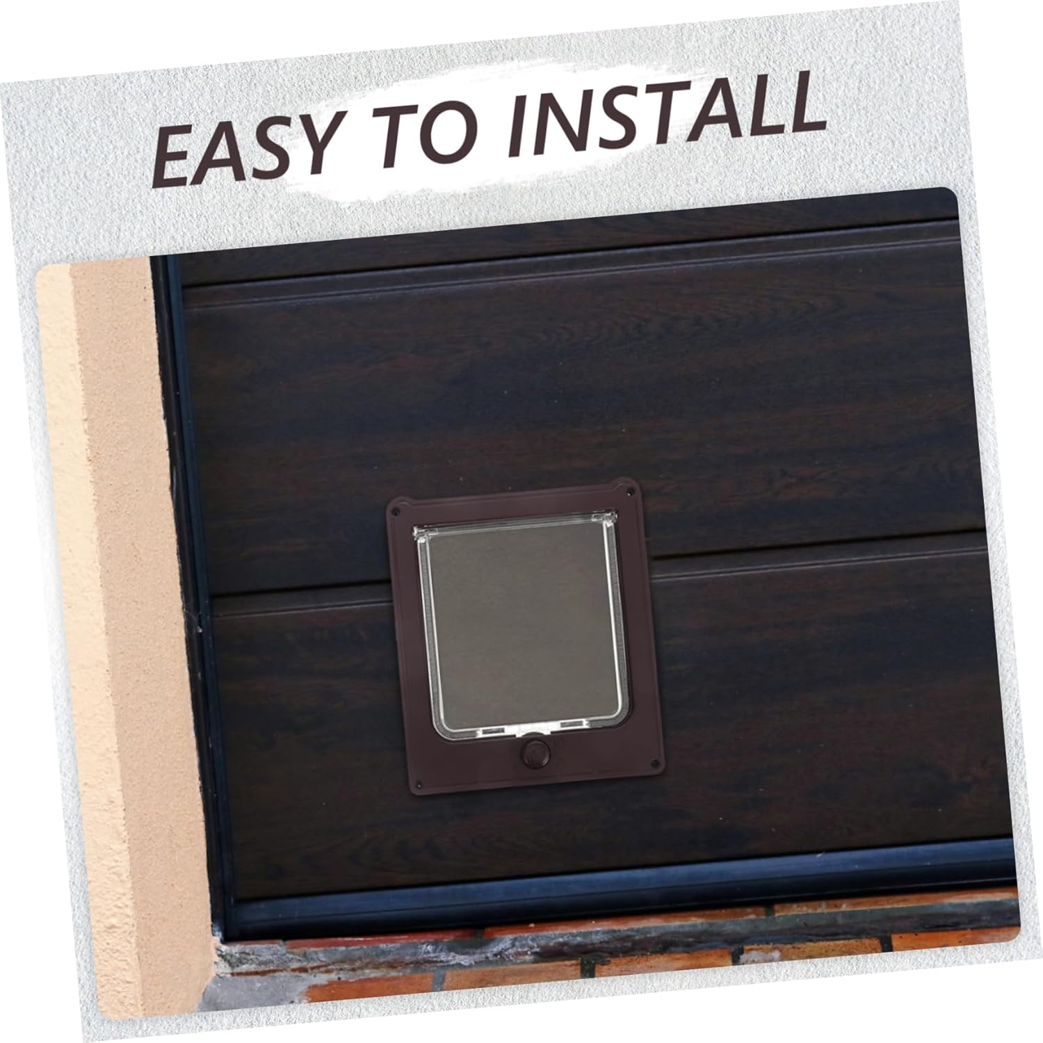 Abs Cat Door Weatherproof Pet Flap Small Pets Lockable Locking System Large Install Indoor Exterior