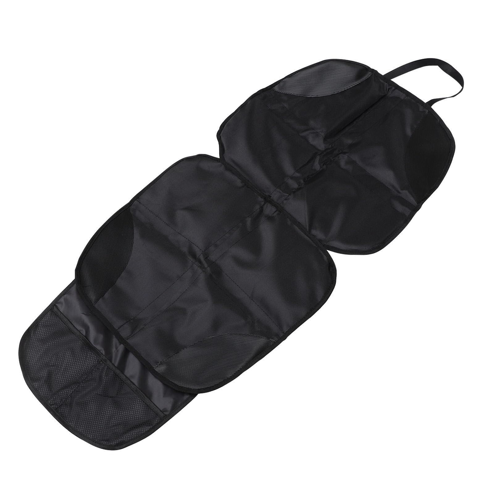 Protector de Asiento de Coche con Bolsillos de Almacenamiento y Material de Cuero PVC para Viajar con Bebés y Evitar Daños Asiento