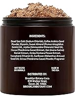 Vista 3 de Brooklyn Botany Arabica Coffee Body Scrub - Hidratante y exfoliante para cuerpo, cara, manos, pies, combate estrías, líneas finas, arrugas, gran