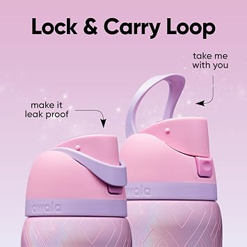 Owala Wicked FreeSip Insulated Stainless Steel Water Bottle with Straw for Sports & Travel, BPA Free Sports Water Bottle, 32 oz, Glinda (Pink)