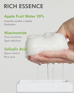 DERMAL Apple Peeling Toner Pad, 80 pads + Hyaluronic Hydrogel Melting Jelly Gel Mask 4 ea Bundle